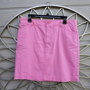 Lilly Pink Cotton Blend Skirt
